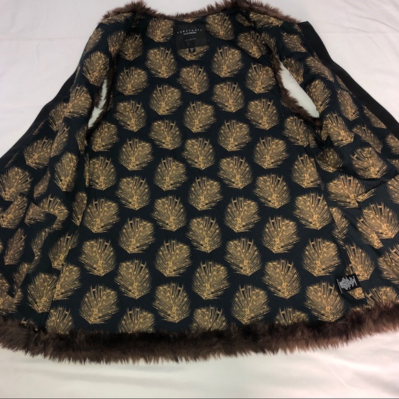 Anthropologie Sanctuary Faux Fur Brown Vest Medium - Picture 4 of 8